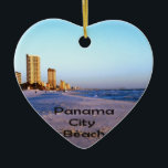 Panama City Beach Keramisch Ornament<br><div class="desc">Panama City Beach Florida surf oceaangolven afbeelding</div>