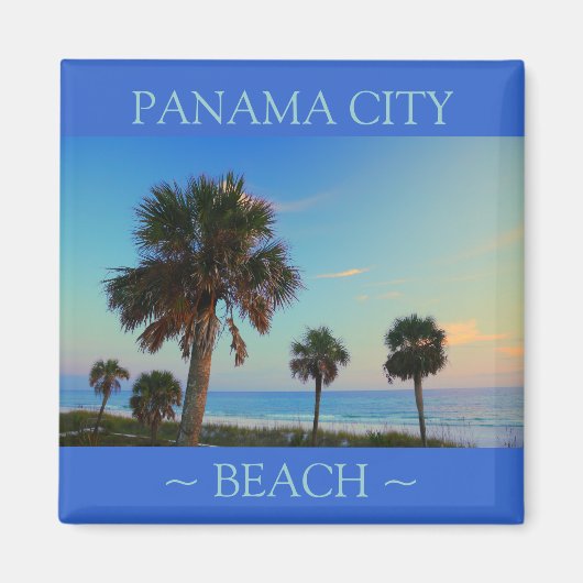 Panama City Beach Palm Tree Florida magneten (Voorkant)