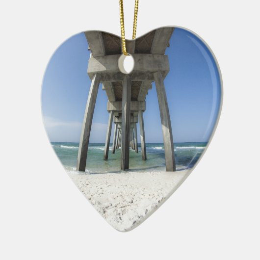 Panama City Beach Pier Keramisch Ornament (Links)