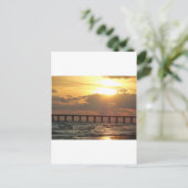 Panama City Beach Pier Sunset Briefkaart (Staand voorkant)
