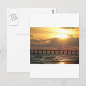 Panama City Beach Pier Sunset Briefkaart (Voorkant / Achterkant)