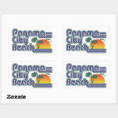 Panama City Beach Rechthoekige Sticker (Vel)