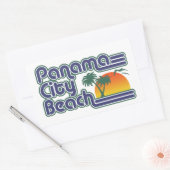 Panama City Beach Rechthoekige Sticker (Envelop)