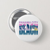 Panama City Beach Ronde Button 5,7 Cm (Voorkant /achterkant)