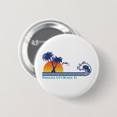 Panama City Beach Ronde Button 5,7 Cm (Voorkant /achterkant)