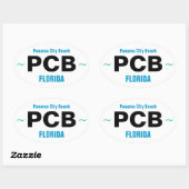 PANAMA CITY BEACH stickers (4) (Vel)