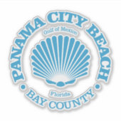 Panama City Beach (zeeschelp) Sticker (Voorkant)