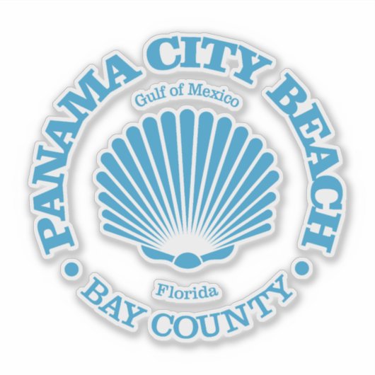 Panama City Beach (zeeschelp) Sticker (Voorkant)