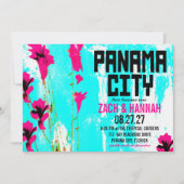 PANAMA CITY DESTINATION INVITATION KAART (Voorkant)