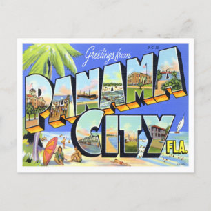 Panama City, Florida  Big Letters Briefkaart