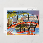 Panama City Florida Briefkaart (Voorkant / Achterkant)