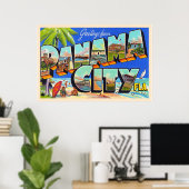 Panama City Florida groot Briefkaart Poster (Thuiskantoor)