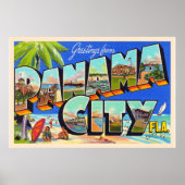 Panama City Florida  groot Briefkaart Poster (Voorkant)