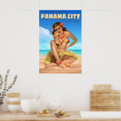 Panama City Florida Reisposter Zee Arend Poster (Keuken)
