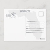 Panama City Florida Retro Sunset Souvenirs 60s Briefkaart (Achterkant)