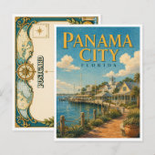 Panama City Florida St. Andrews GeoSaga Briefkaart (Voorkant / Achterkant)