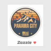 Panama City, Florida  Sticker (Vel)
