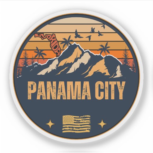Panama City, Florida  Sticker (Voorkant)