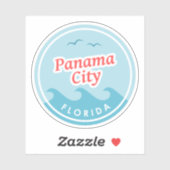 Panama City Florida Sticker (Vel)