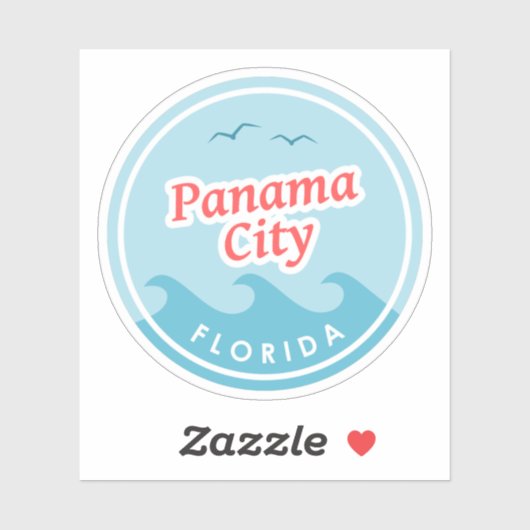 Panama City Florida Sticker (Vel)