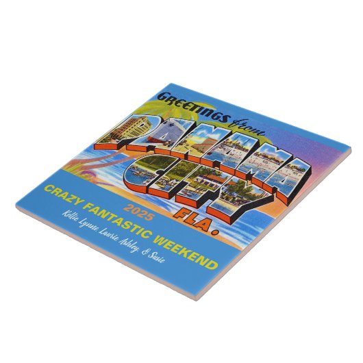 Panama City Herinneringstegel Tegeltje (Zijkant)