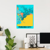 Panama City - Panama Gloria City Map Poster (Thuiskantoor)