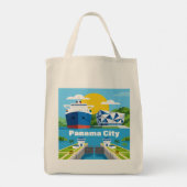 Panama City Panama Tote Bag (Achterkant)