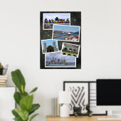 Panama City Photo Collage Poster (Thuiskantoor)