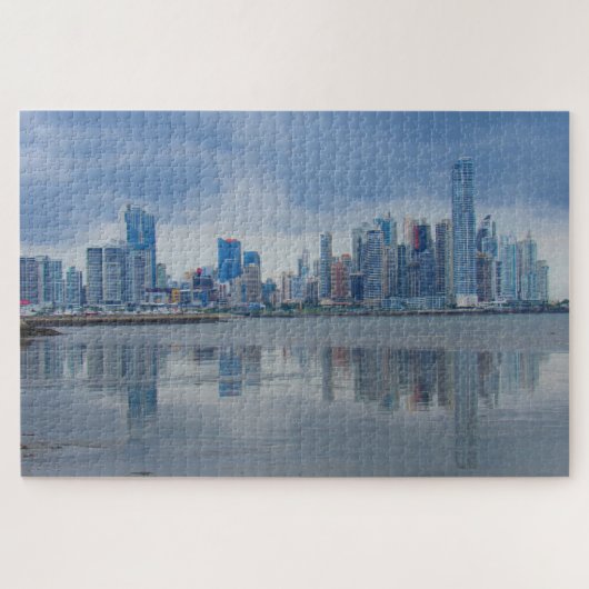 panama city reflectie legpuzzel (Horizontaal)