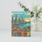 Panama City Reizen Briefkaart (Staand voorkant)