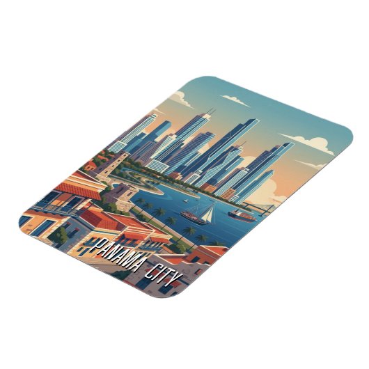Panama City Reizen Magneet (Linkerzijde)