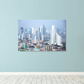 Panama City Skyline Canvas Afdruk (Insitu (Houten vloer))