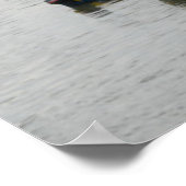 Panama City Skyline met Vissende vaten Poster (Hoek)