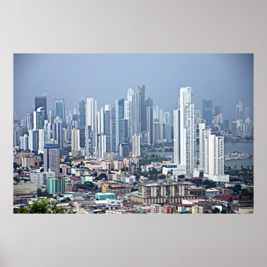 Panama City Skyline Poster (Voorkant)