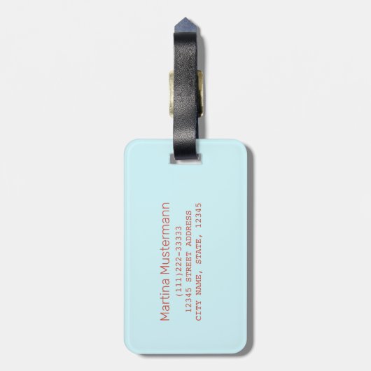 Panama City Toucan Retro Palm Trees Bagagelabel (Achterkant verticaal)