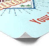 Panama City Toucan Retro Palm Trees  Poster (Hoek)