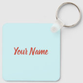 Panama City Toucan Retro Palm Trees  Sleutelhanger (Achterkant)