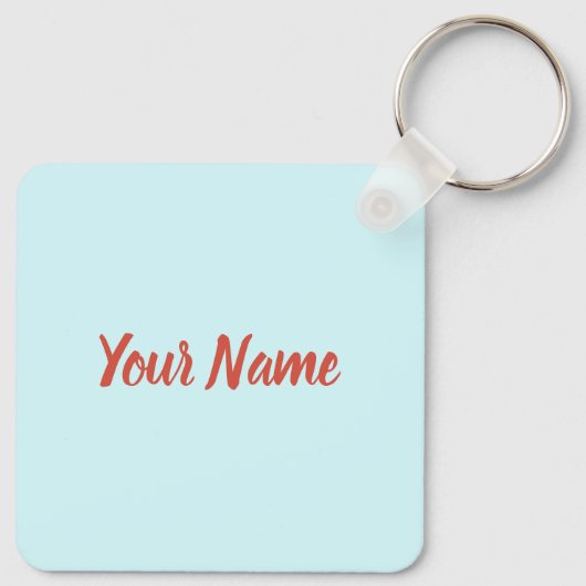 Panama City Toucan Retro Palm Trees  Sleutelhanger (Achterkant)