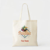 Panama City Toucan Retro Palm Trees  Tote Bag (Voorkant)