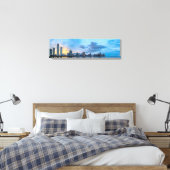 Panama City van het Zee Skyline Canvas Druk Afdruk (Insitu (Slaapkamer))