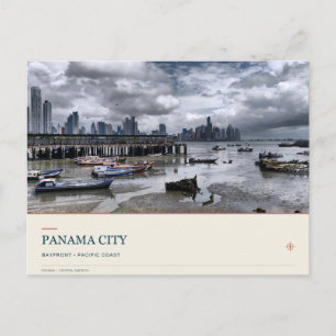 Panama City waterfront en skyline Briefkaart