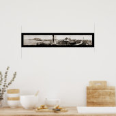 Panama City Zee Wall Foto 1913 Poster (Keuken)