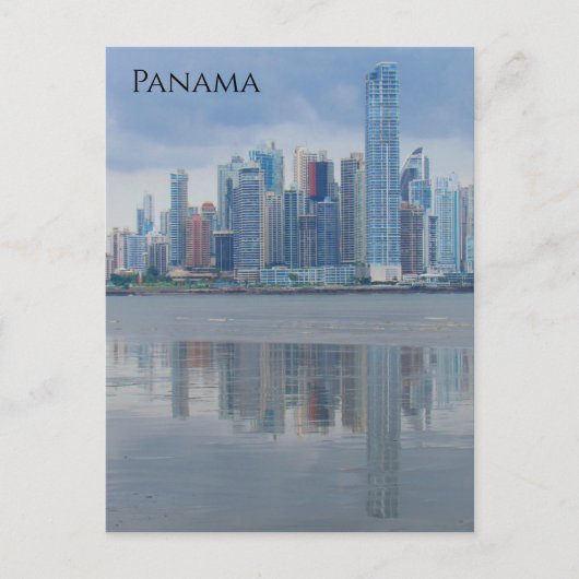 panama ciudad reflecteert briefkaart (Voorkant)