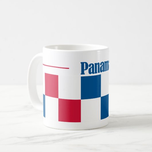 Panama Color Squares Koffiemok (Voorkant links)