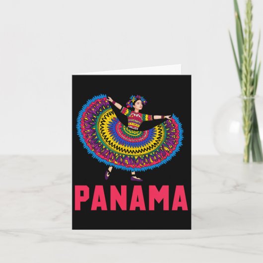 Panama danscultuur folklore traditie Panama Kaart (Voorkant)