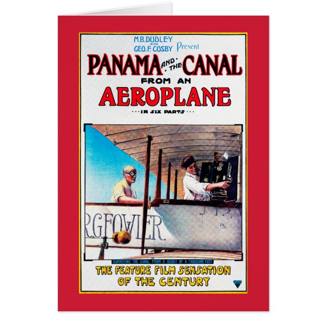 Panama en Canal Airplane Movie Promo Poste (Voorkant)