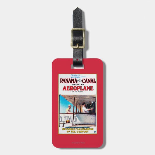 Panama en Canal Airplane Movie Promo Poste Bagagelabel (Voorkant verticaal)