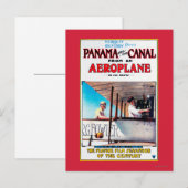 Panama en Canal Airplane Movie Promo Poste Briefkaart (Voorkant / Achterkant)