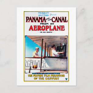 Panama en Canal Airplane Movie Promo Poste Briefkaart