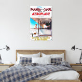 Panama en Canal Airplane Movie Promo Poste Canvas Afdruk (Insitu (Slaapkamer))